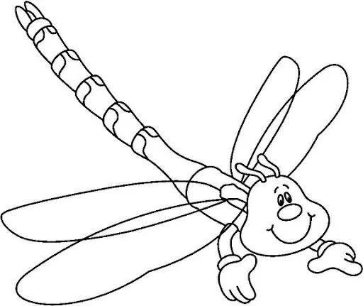 DIBUJOS DE LIBELULAS PARA COLOREAR