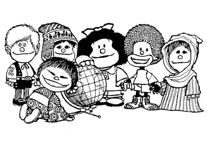 Colorear Dibujos para el día del Niño