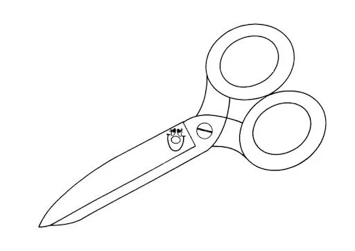 COLOREAR DIBUJOS DE TIJERAS | Dibujos para colorear