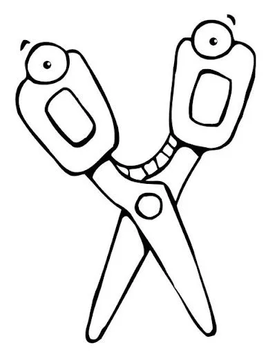 COLOREAR DIBUJOS DE TIJERAS | Dibujos para colorear COLOREAR DIBUJOS DE TIJERAS | Dibujos para colorear