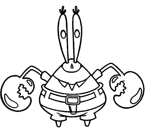 colorear dibujos y unir puntos: colorear personajes de bob esponja