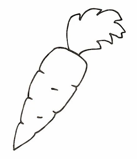 COLOREAR DIBUJOS DE ZANAHORIAS | Dibujos para colorear