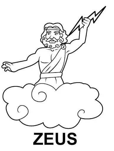 COLOREAR DIBUJOS DE ZEUS