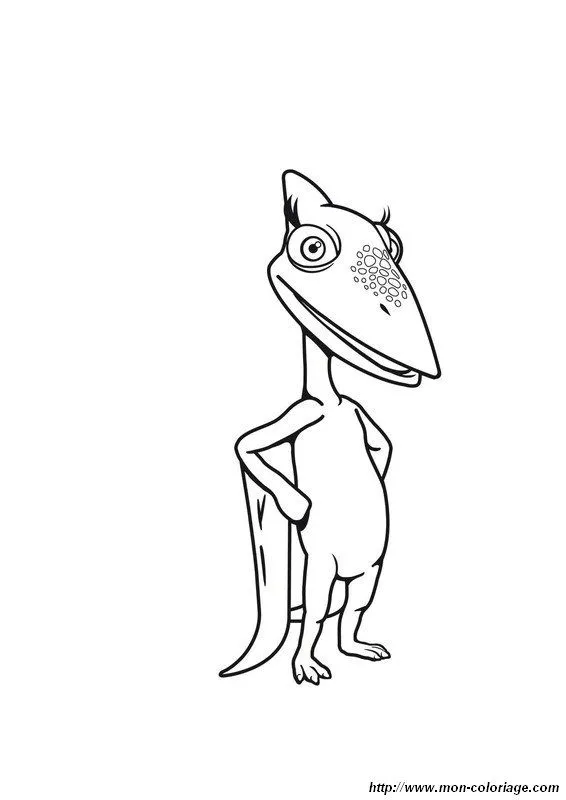 Colorear Dino tren, dibujo dibujos dino tren