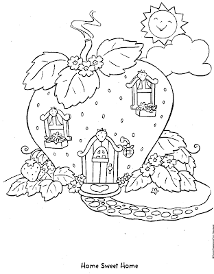 Colorear es Divertido: dibujos fresita - La Casa de Fresa par Colorear Colorear es Divertido: dibujos fresita - La Casa de Fresa par Colorear