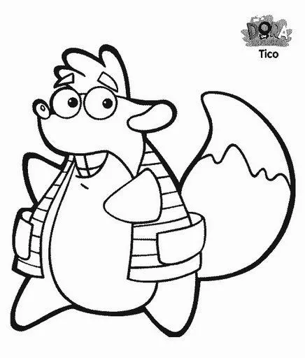 COLOREAR DORA LA EXPLORADORA Y SUS AMIGOS DIBUJOS