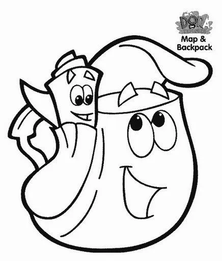 COLOREAR DORA LA EXPLORADORA Y SUS AMIGOS DIBUJOS