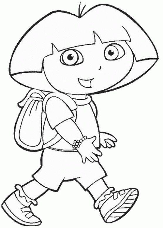 Dibujo de Dora la Exploradora para colorear. Dibujos infantiles de ... Dibujo de Dora la Exploradora para colorear. Dibujos infantiles de ...