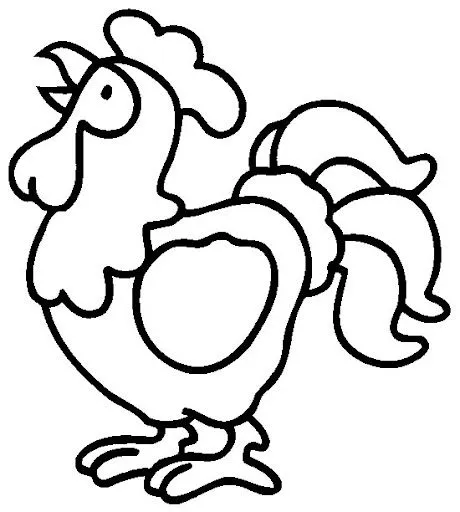 Para colorear gallo - Imagui