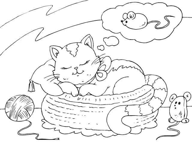 Dibujo gatos durmiendo para colorear - Imagui Dibujo gatos durmiendo para colorear - Imagui