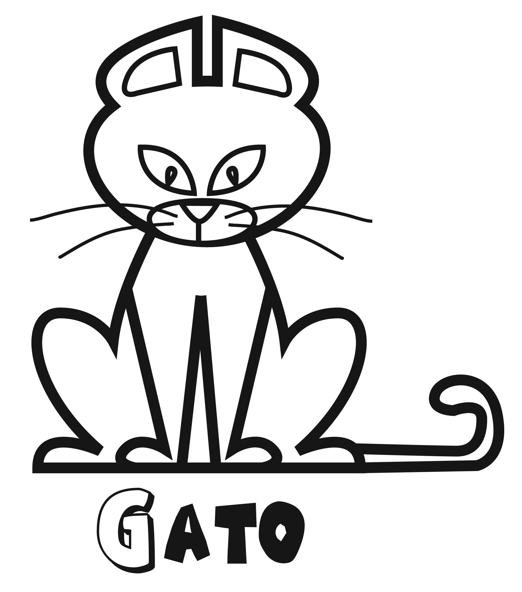 GATO ANGORA Dibujo para colorear cachorro gato angora Pintar GATOS GATO ANGORA Dibujo para colorear cachorro gato angora Pintar GATOS