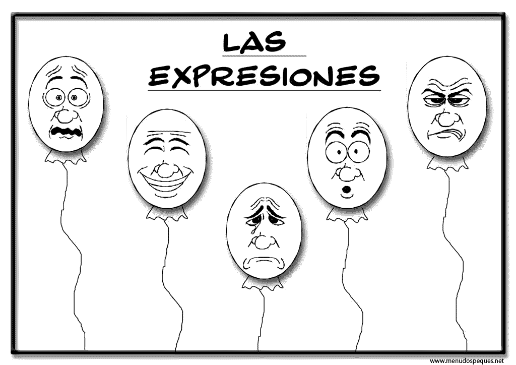 Colorear Gestos y Expresiones Faciales 03