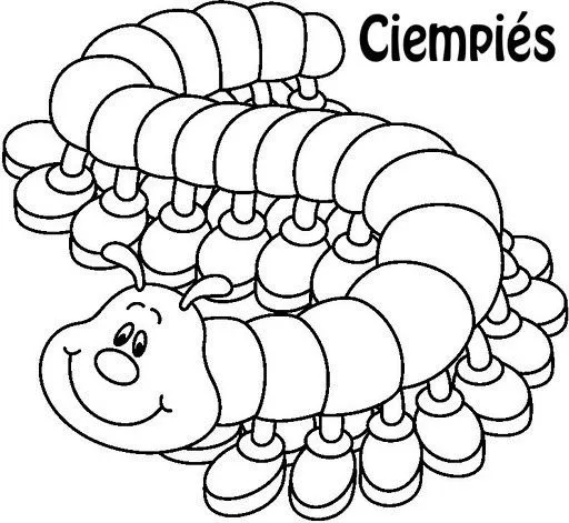 COLOREAR GUSANOS CIEMPIES