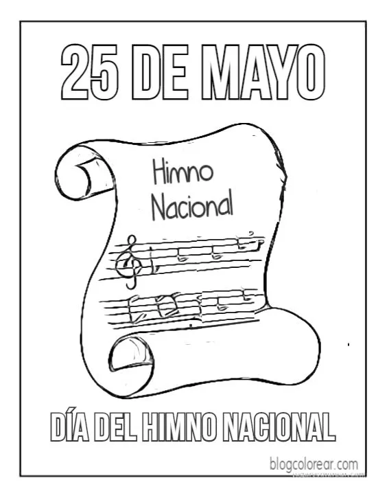 Colorear Día del Himno Nacional de Venezuela - Colorear dibujos infantiles Colorear Día del Himno Nacional de Venezuela - Colorear dibujos infantiles