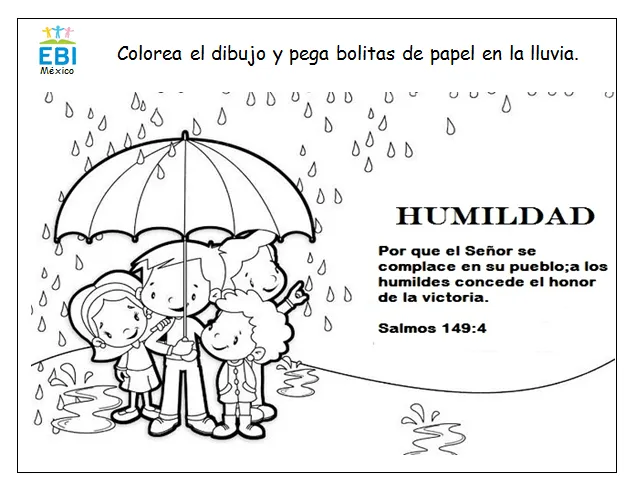 Para colorear - Humildad ~ EBI México