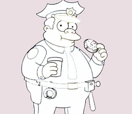 Colorear imagen de Simpson