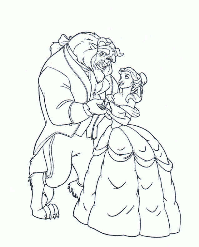 colorear-la-princesa-bella- ...