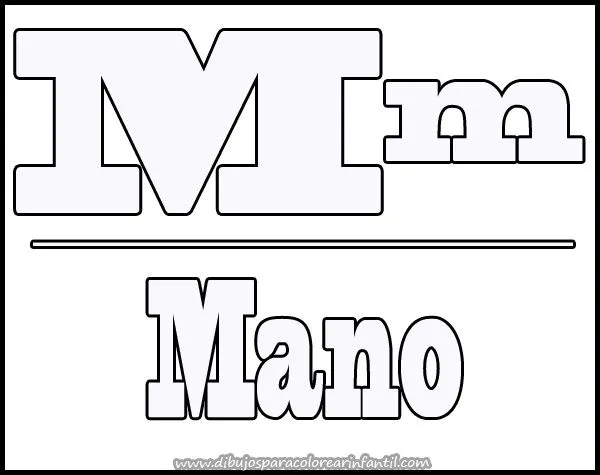 Colorear Lamina con Letras: Letra M ~ Dibujos para Colorear Infantil Colorear Lamina con Letras: Letra M ~ Dibujos para Colorear Infantil