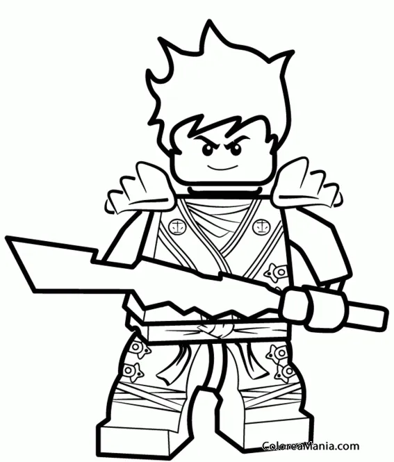 Colorear Lego Ninjago 7 (Ninjago), dibujo para colorear gratis