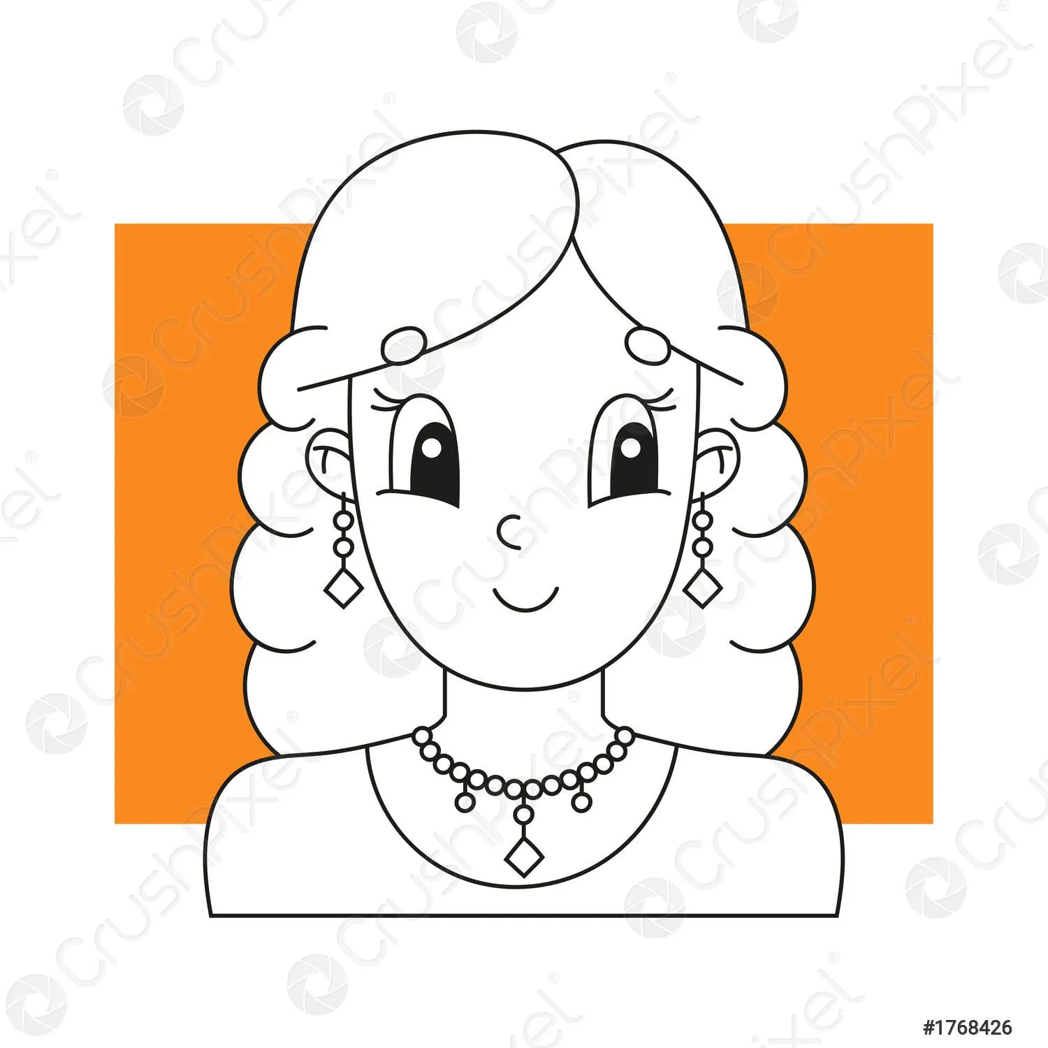 Para colorear libro para niños hermosas chicas lindas de - vector de stock 1768426 | Crushpixel Para colorear libro para niños hermosas chicas lindas de - vector de stock 1768426 | Crushpixel