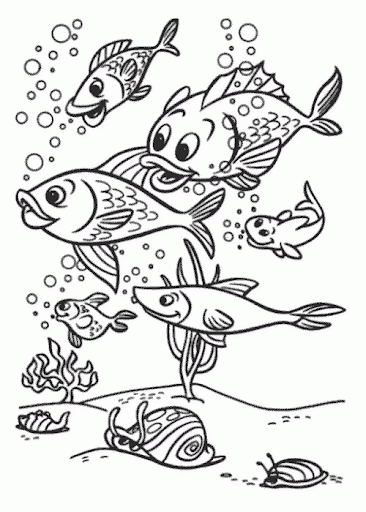 Colorear el mar | Manualidades Infantiles
