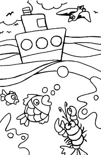 Colorear el mar | Manualidades Infantiles