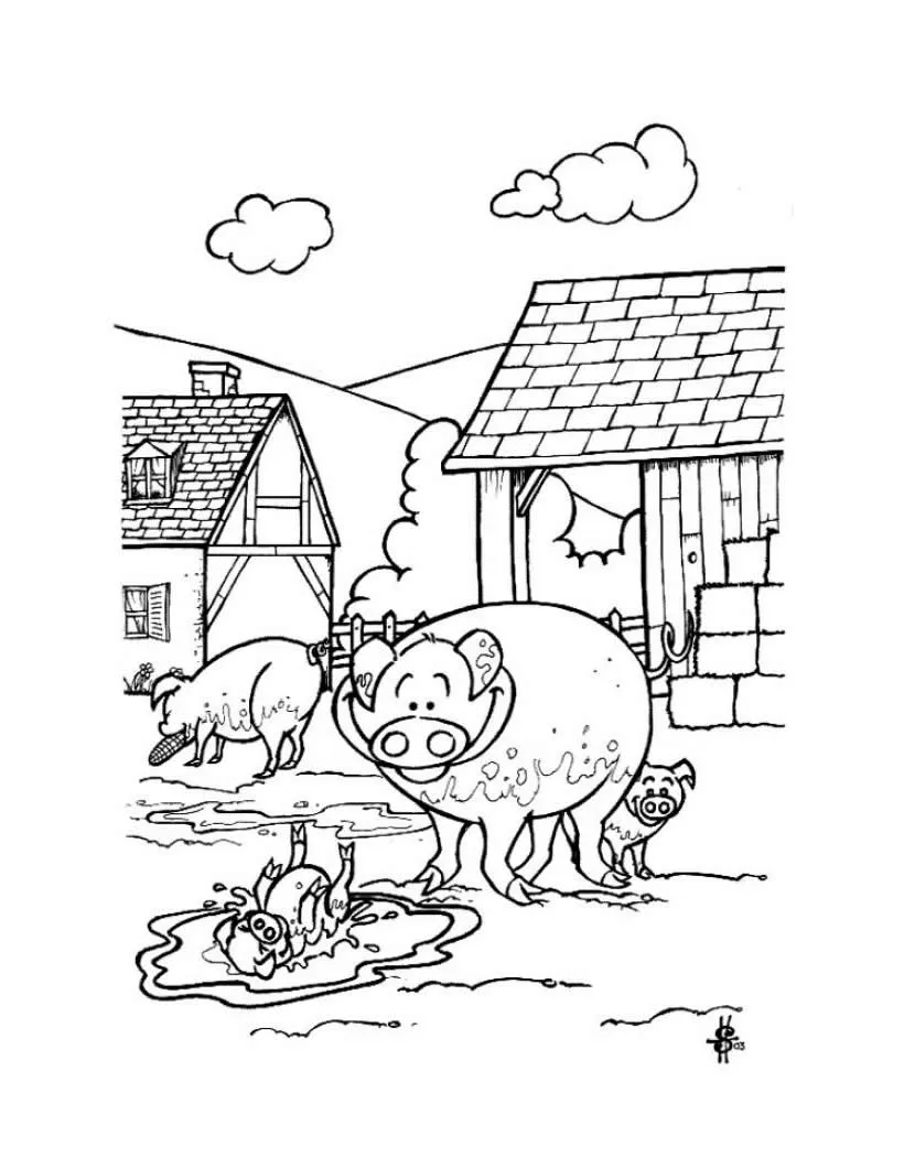 MARRANOS PARA COLOREAR - Imagui