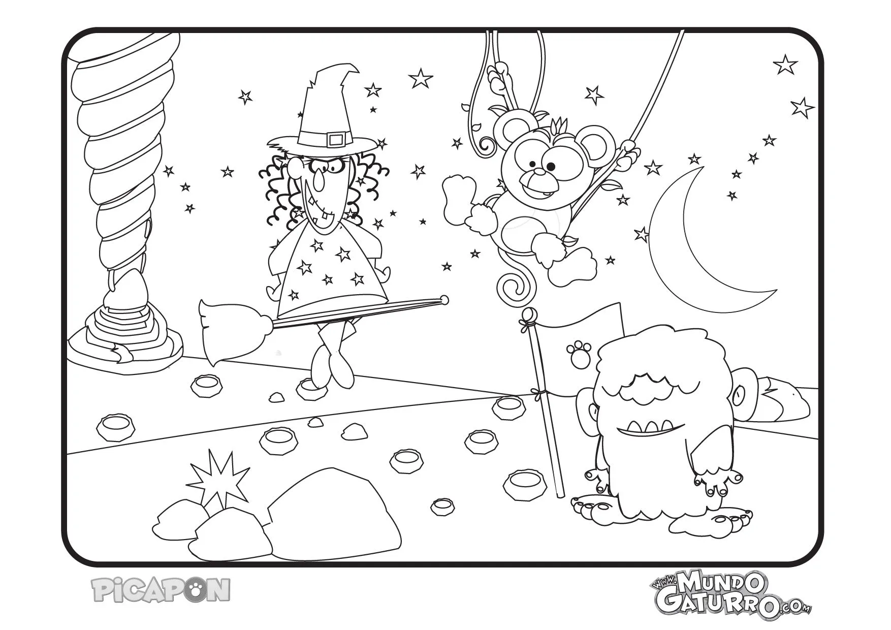 Para colorear | Mega Novedades de Mundo Gaturro