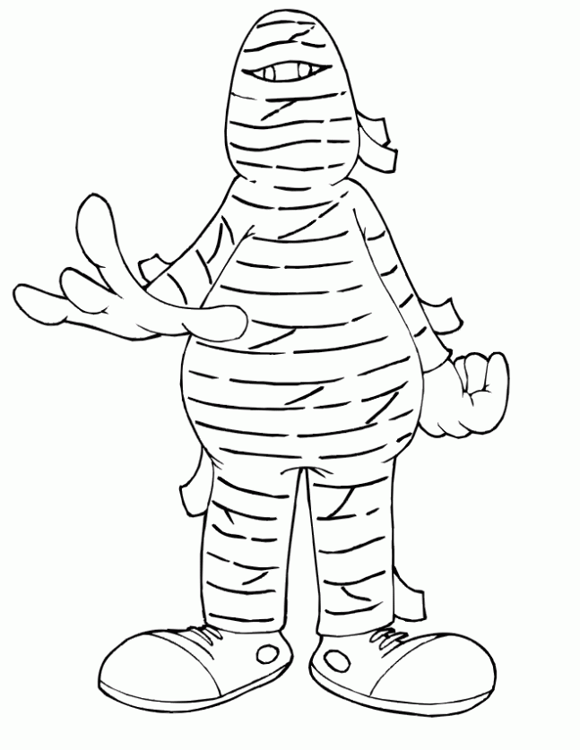 colorear-momias-dibujos- ...