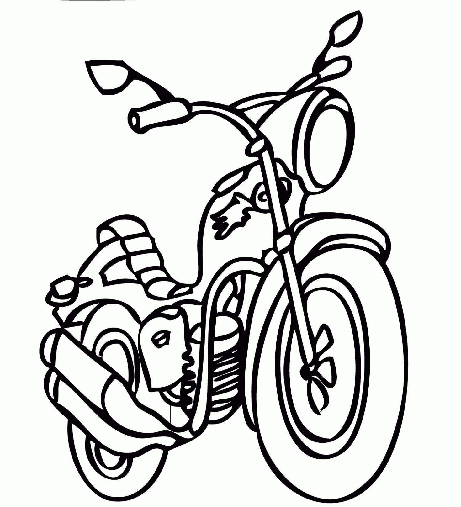 colorear-motocicleta-dibujos- ...