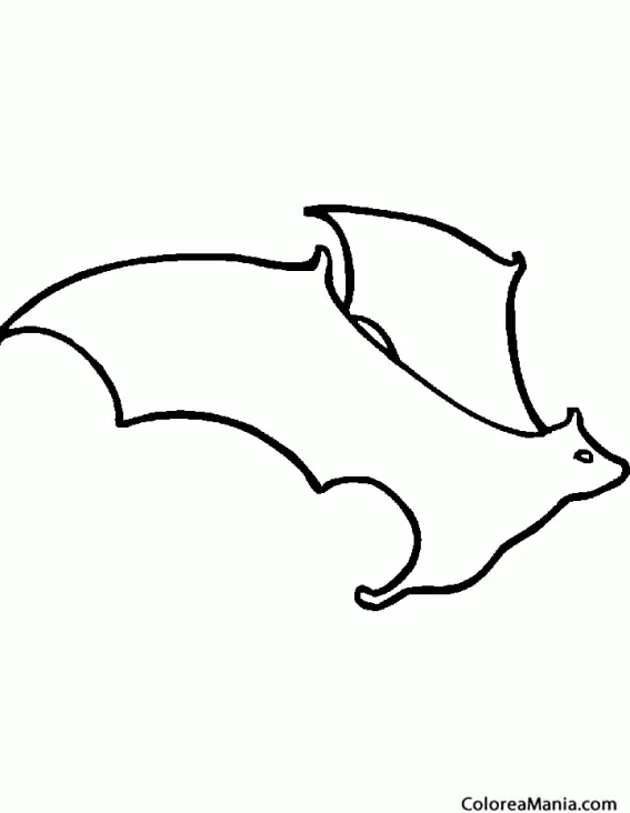 Colorear Murciélago siluetado (Animales del Bosque), dibujo para colorear gratis Colorear Murciélago siluetado (Animales del Bosque), dibujo para colorear gratis
