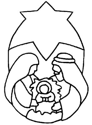 Para colorear nacimiento y arbol de Navidad Para colorear nacimiento y arbol de Navidad