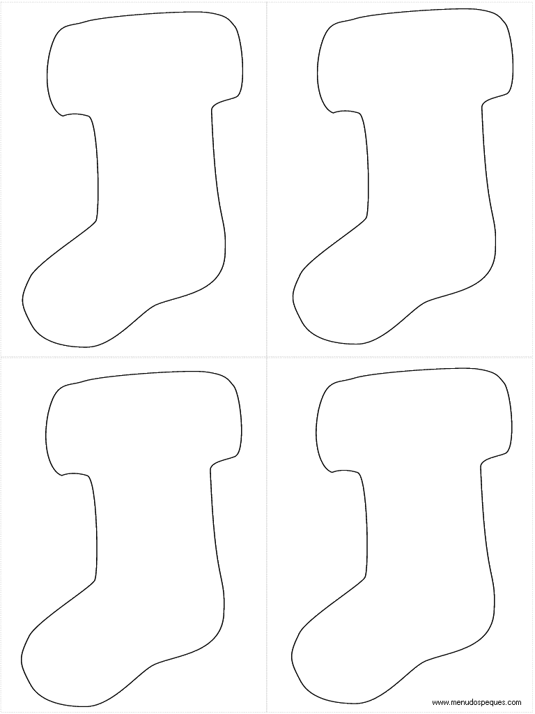 Colorear Navidad 58 - Calcetines de Navidad