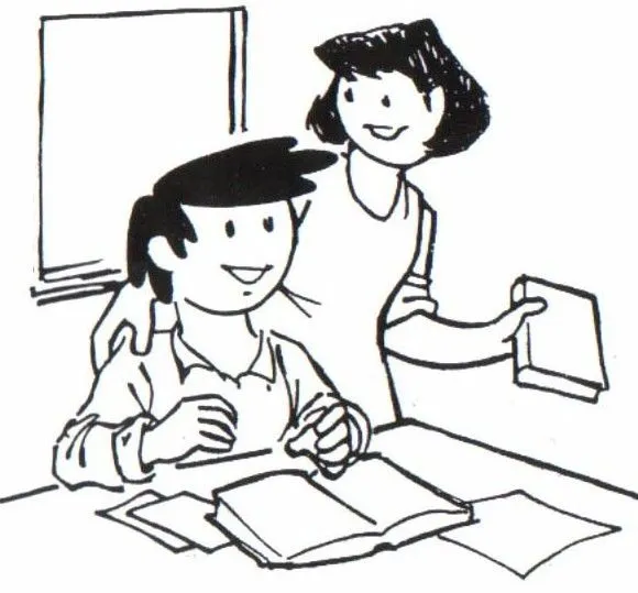 Colorear a un niño estudiando con su mamá - Portal Escuela Colorear a un niño estudiando con su mamá - Portal Escuela