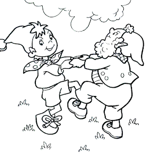 Colorear niños bailando - Imagui