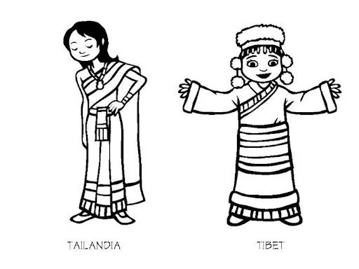 COLOREAR NIÑOS DEL MUNDO