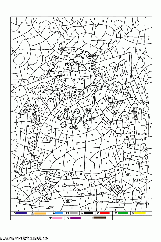 ≧◡≦) Colorear por numeros … | Colorear por números, Dibujos para colorear,  Libros para colorear