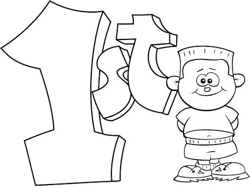 COLOREAR NUMEROS ORDINALES EN ENGLES | Dibujos para colorear