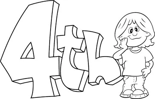 COLOREAR NUMEROS ORDINALES EN ENGLES | Dibujos para colorear