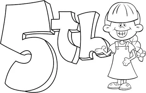 COLOREAR NUMEROS ORDINALES EN ENGLES | Dibujos para colorear