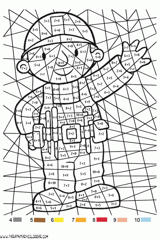 Colorear con operaciones matemáticas - Manualidades a Raudales Colorear con operaciones matemáticas - Manualidades a Raudales