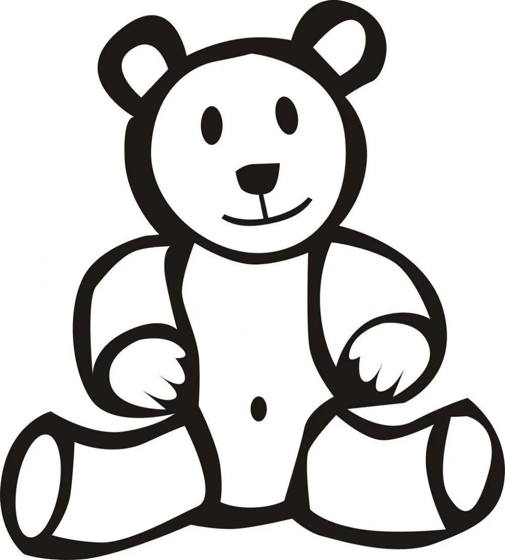 Dibujo de Oso de peluche para colorear. Dibujos infantiles de Oso ... Dibujo de Oso de peluche para colorear. Dibujos infantiles de Oso ...