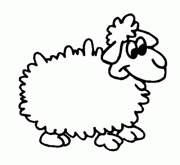 Dibujo de Oveja graciosa. Dibujo para colorear de Oveja graciosa ... Dibujo de Oveja graciosa. Dibujo para colorear de Oveja graciosa ...