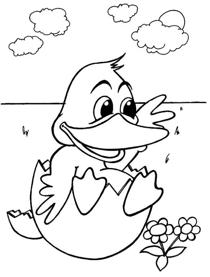 patitos tiernos Colouring Pages
