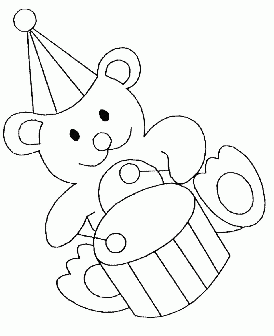 Dibujo de Peluches para colorear. Dibujos infantiles de Peluches ...