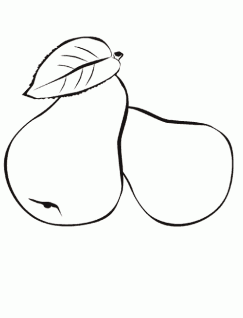 Dibujo de Peras. Dibujo para colorear de Peras. Dibujos infantiles ... Dibujo de Peras. Dibujo para colorear de Peras. Dibujos infantiles ...