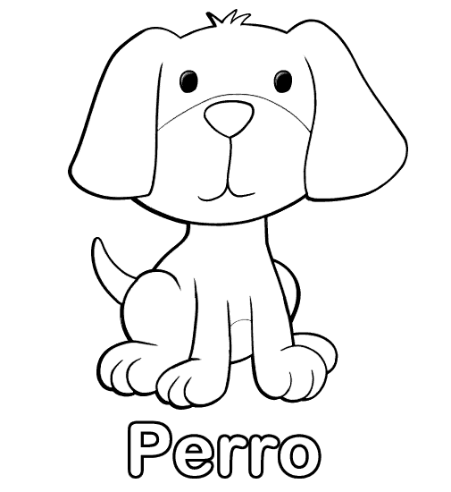 Colorear y Pintar Dibujos Infantiles | Perritos para pintar ...