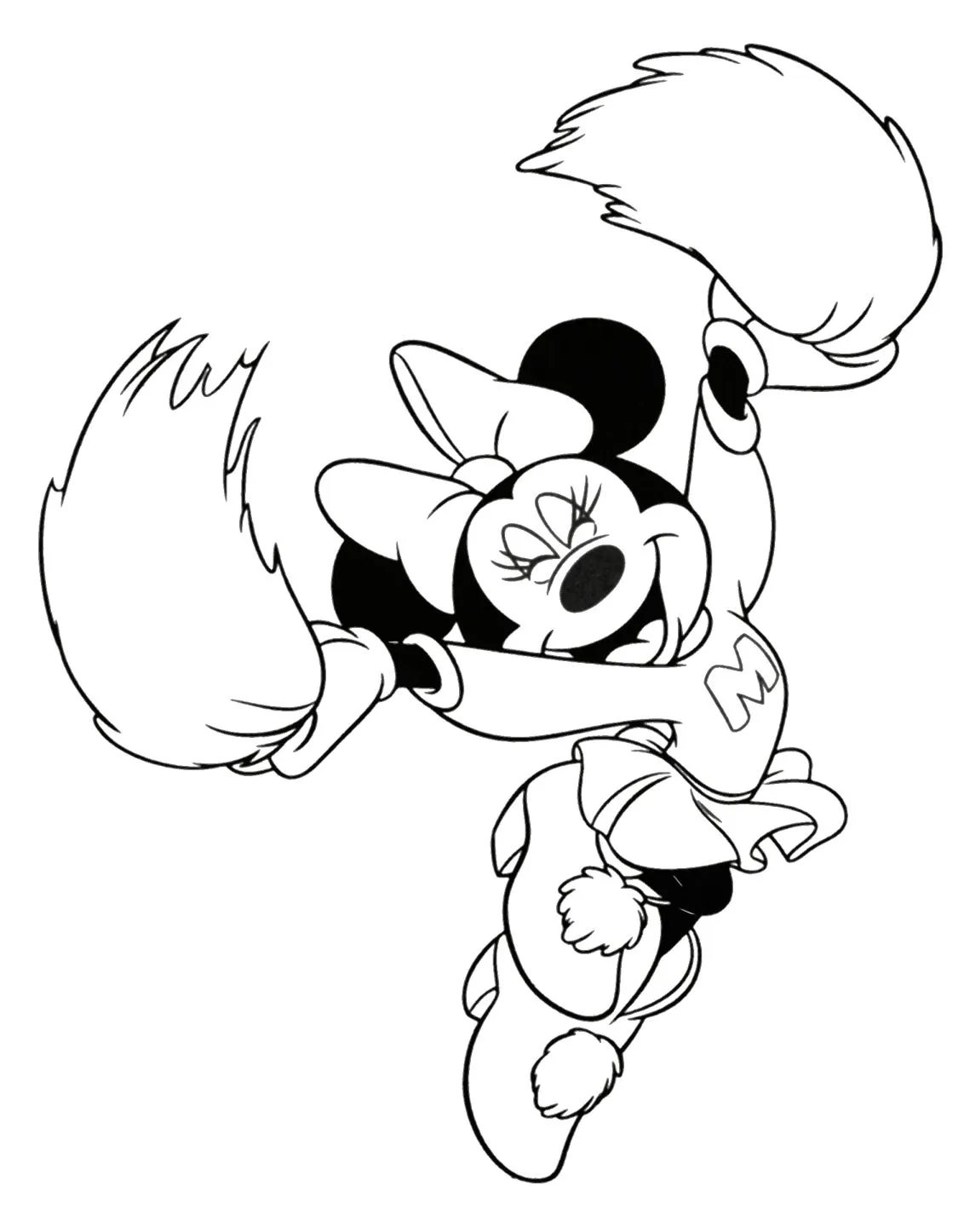 Colorear y Pintar Dibujos Infantiles de MINNIE MOUSE Colorear y Pintar Dibujos Infantiles de MINNIE MOUSE