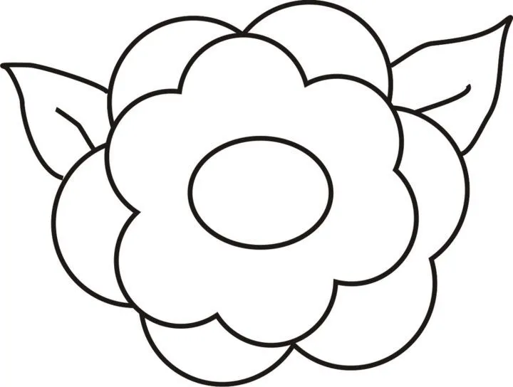 Dibujo de flor facil - Imagui