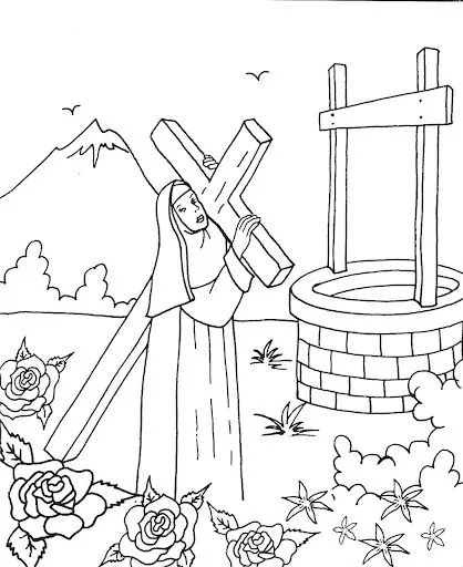 Dibujos de Santa Rosa de Lima para Colorear | Dibujos para Niños Dibujos de Santa Rosa de Lima para Colorear | Dibujos para Niños